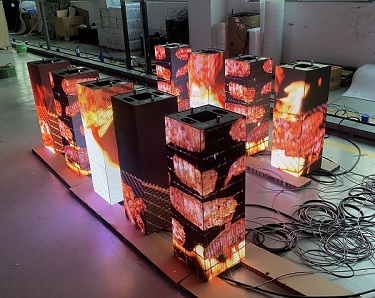 د مربع ستون LED سکرین